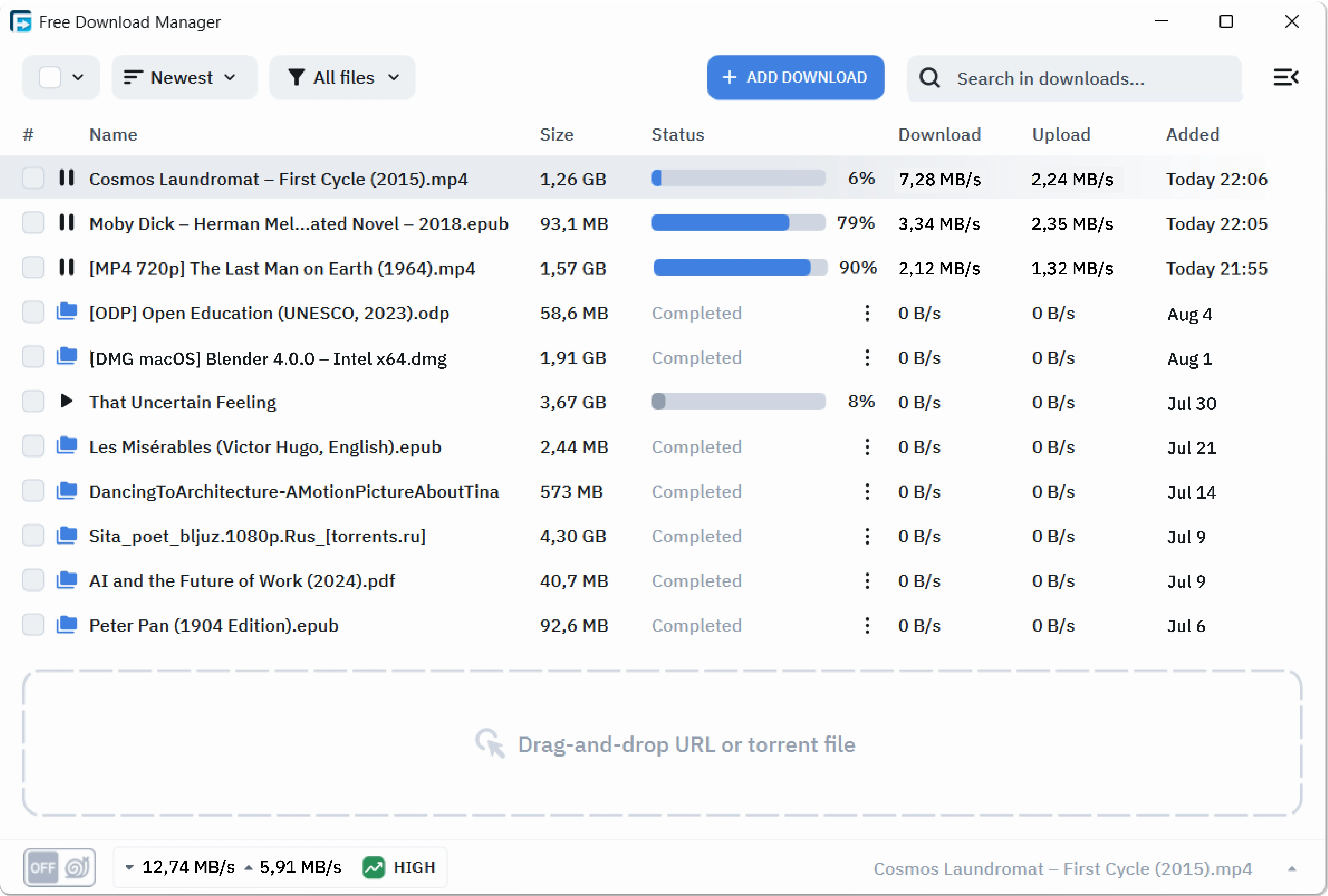 📥 还在为下载速度发愁？这款免费神器让你体验飞一般的下载体验——FDM（Free Download Manager）！